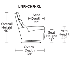 Lanier Leather Comfort Air Chair & Ottoman, Bison White/Walnut, 2 Sizes