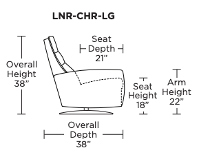 Lanier Leather Comfort Air Chair & Ottoman, Bison White/Walnut, 2 Sizes