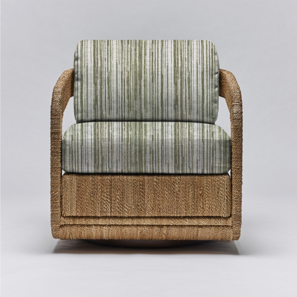 Harbour Lounge Chair, Natural Sage Performance Fabric