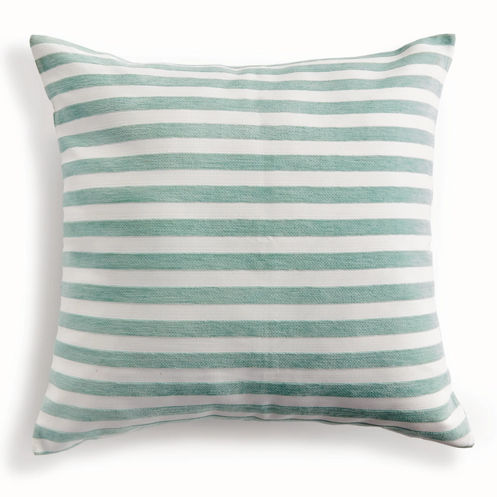 Gideon Square Indoor/Outdoor Pillow, Seafoam, 24" x 24"