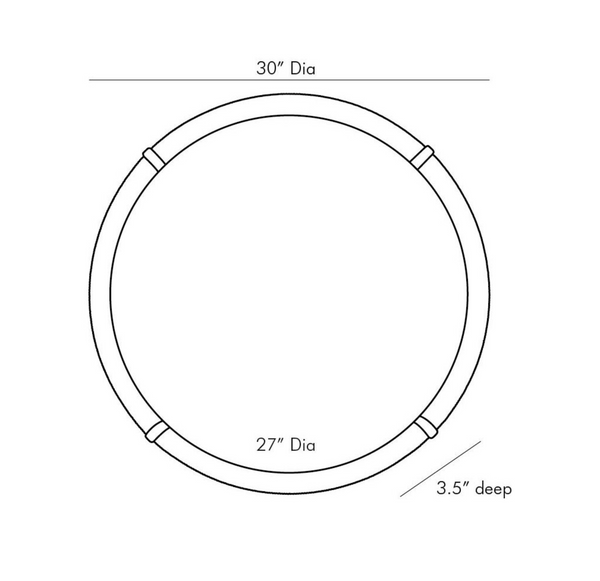 Edmund Mirror, 30” Dia