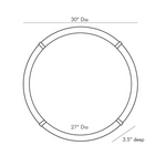 Edmund Mirror, 30” Dia