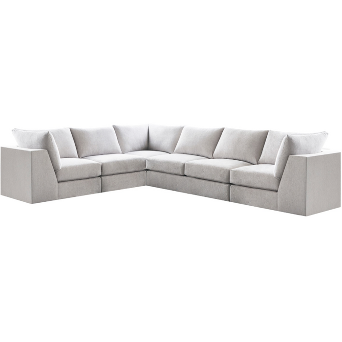 Lucy 141” x 111” Trackstar Nickel Performance Fabric Sectional (can be left or right facing)
