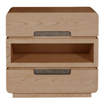 Form Two Drawer Nightstand, Wheat Finish, 30"W