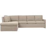 Bentley Sleeper LAF Chaise Sectional, Wren Fawn Performance Fabric, King, 127"W x 86"D