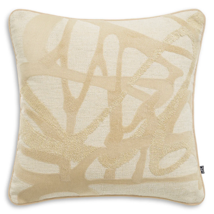 Saphira Cushion I, Natural, 19.5" x 19.5"