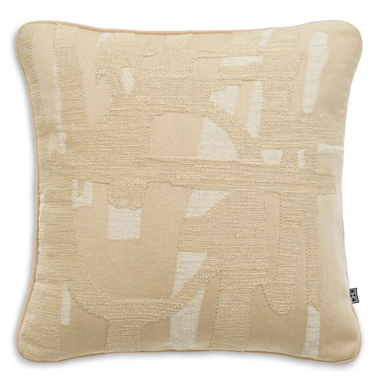 Saphira Cushion II, Natural, 19.5" x 19.5"