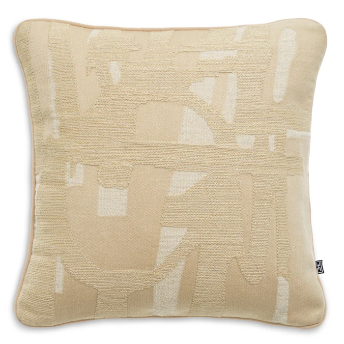 Saphira Cushion II, Natural, 19.5" x 19.5"