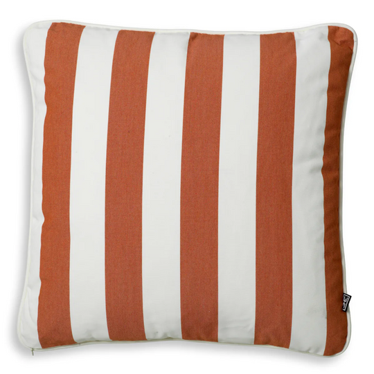 Florent Square Outdoor Cushion, Orange, 19.5" x 19.5"