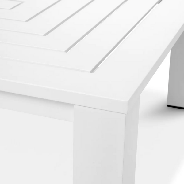 Antibes Vistamar Outdoor Cofee Table, Matte White, 40" x 40"