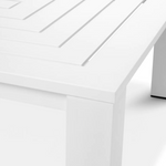 Antibes Vistamar Outdoor Cofee Table, Matte White, 40" x 40"