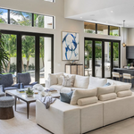 Lucca Sectional (moveable piece so can be LAF or RAF), 146.5" x 117" Kipri Snow Performance Fabric