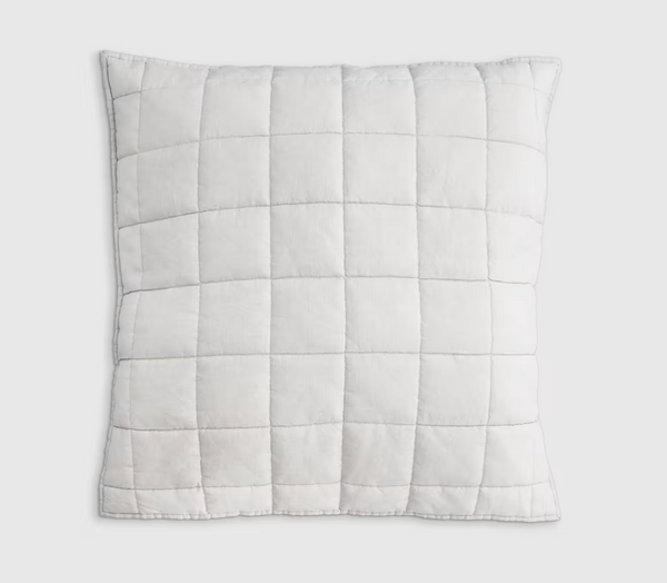 European Linen Box Quilt Collection, White