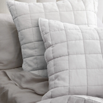 European Linen Box Quilt Collection, White