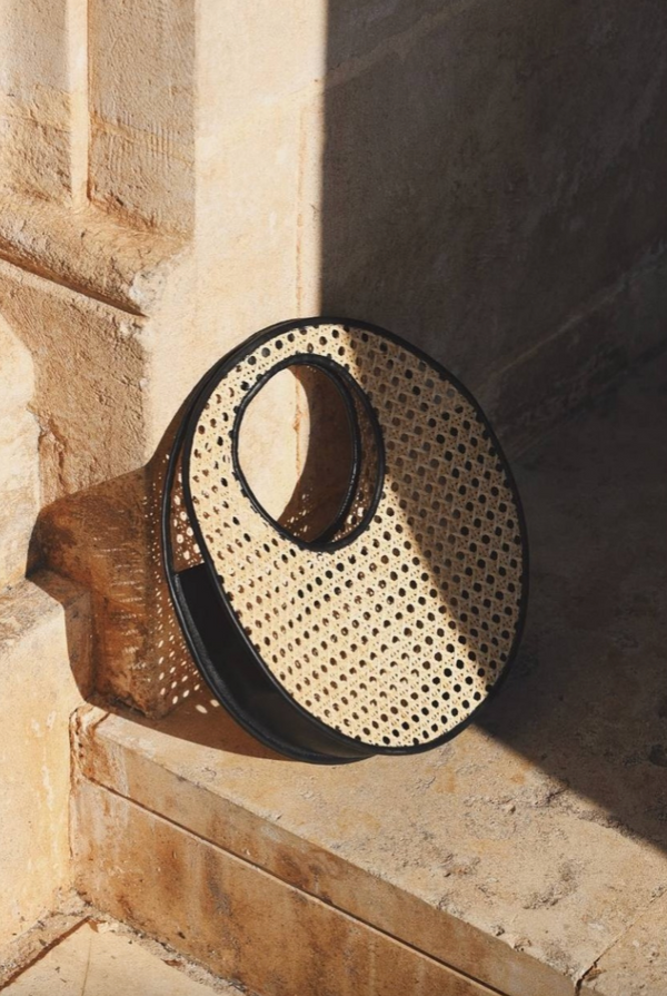 Anouk Bag, Black Rattan