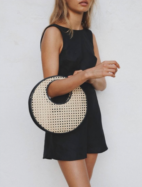 Anouk Bag, Black Rattan