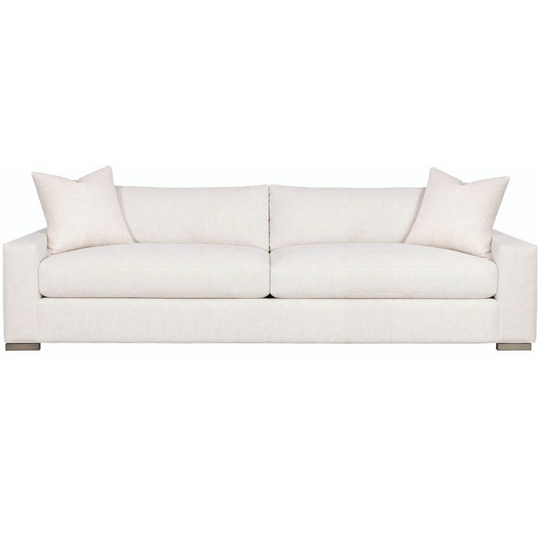 Paxton Two Seat Extended Sofa, Nomad Snow Performance Fabric, 109"W