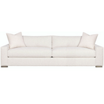 Paxton Two Seat Extended Sofa, Nomad Snow Performance Fabric, 109"W