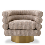 Maguire Swivel Chair, Mademoiselle Beige, 34.25"W x 27.17"D