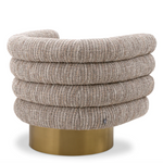 Maguire Swivel Chair, Mademoiselle Beige, 34.25"W x 27.17"D