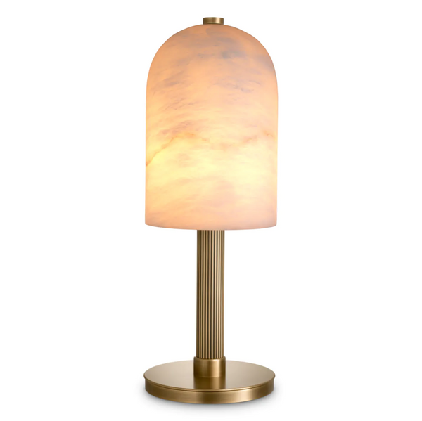 Kayla Table Lamp - Brass/Alabaster, 24.21"H