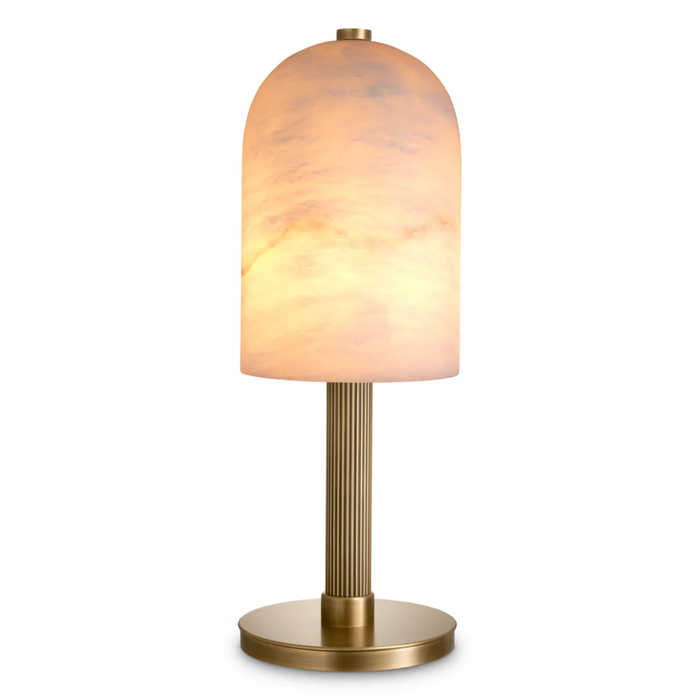 Kayla Table Lamp - Brass/Alabaster, 24.21"H