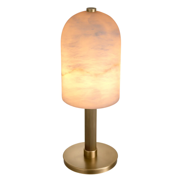 Kayla Table Lamp - Brass/Alabaster, 24.21"H