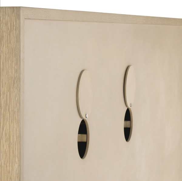 Highland Sideboard - Washed Oak Veneer, 71.26" W x 18.11" D x 32.48"H