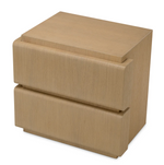 Colston Nightstand - Natural Oak Veneer, 25.98"W x 18.11"D x 23.82" H
