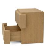 Colston Nightstand - Natural Oak Veneer, 25.98"W x 18.11"D x 23.82" H