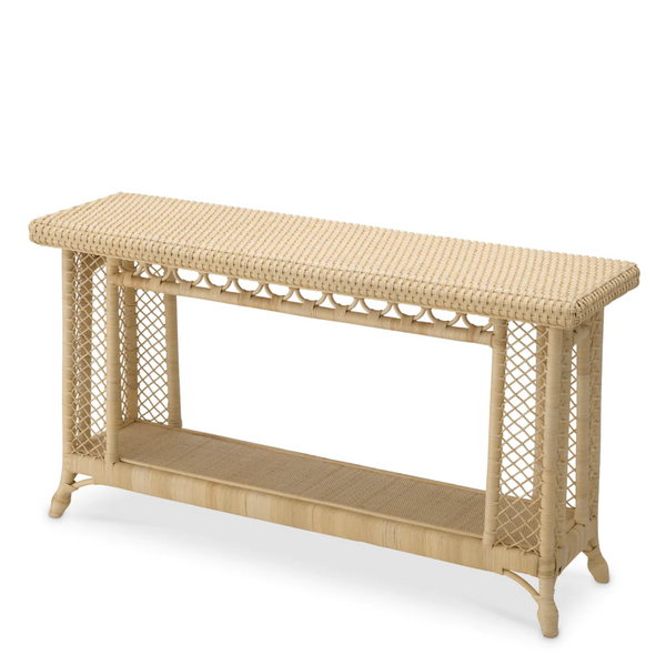 Saba Console Table - Rattan, 55.91"W x 16.93"D