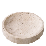 Moca Bowl - Travertine, 12.01" Dia