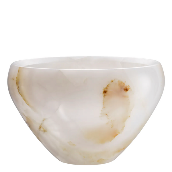 Fayum Vase Large - Natural Onyx, 10.63" Dia
