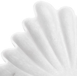 Jackson Square Bowl - White Marble, 12.01"Dia