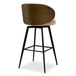 Camerota Swivel Bar Stool - Sabino Beige/Walnut