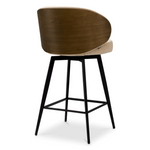 Camerota Swivel Counter Stool - Sabino Beige/Walnut