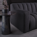 Terry Side Table - Grey Marble, 21.65"Dia