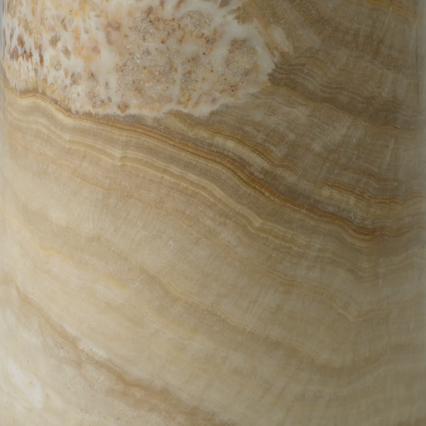 Terry Side Table - Travertine, 21.65"Dia
