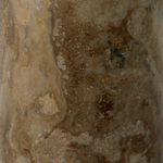 Terry Side Table - Travertine, 21.65"Dia