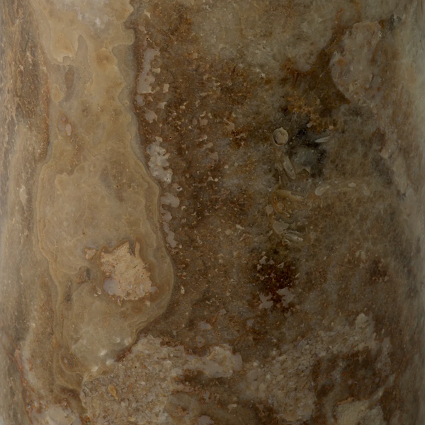 Terry Side Table - Travertine, 21.65"Dia