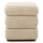 Fifth Stool - Winslow Chenille Beige, 19.29"Dia