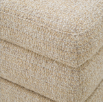 Fifth Stool - Winslow Chenille Beige, 19.29"Dia