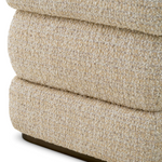 Fifth Stool - Winslow Chenille Beige, 19.29"Dia