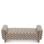 Del Vale Bench - Chevron Brown