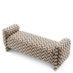 Del Vale Bench - Chevron Brown