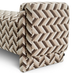 Del Vale Bench - Chevron Brown