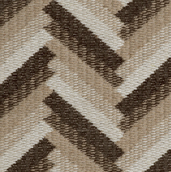 Del Vale Bench - Chevron Brown