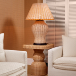 Tiago Side Table - Rattan, 23.62" Dia