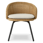 Nolan Outdoor Dining Chair - Viola Sand/Faux Rattan, 24.02"W