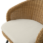 Nolan Outdoor Dining Chair - Viola Sand/Faux Rattan, 24.02"W